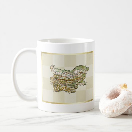 Mug Bulgarie Drapeau + Plan Musique (Avec donut)