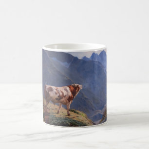 Mug Bull dans les Alpes (par Eugène Burnand)