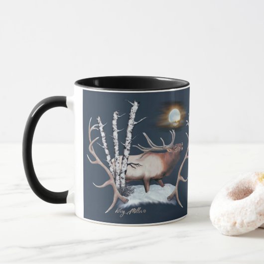 Mug Bull Elk (Avec donut)