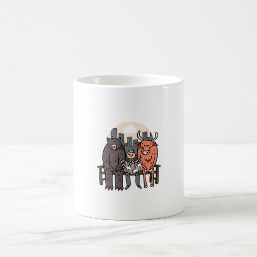 Mug Bull Et Ours - Crypto Amusant/Stocks (Centre)