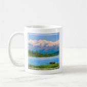 Mug Bull moose in Wonder Lake (Gauche)