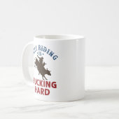 Mug Bull Riding Est Bucarest Dur Amusant Bullrider (Devant gauche)