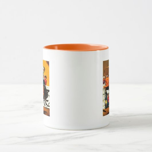 Mug Bull Riding par Fred Ludekens (Centre)