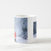 Mug Bull Terrier Chien en Neige assis à Noël (Centre)