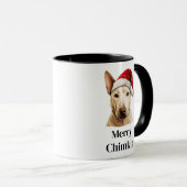 Mug Bull Terrier Chien Santa Hat Noël (Devant droit)