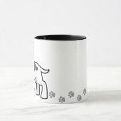 Mug Bull-terrier du Staffordshire de bande dessinée (Centre)