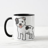 Mug Bull-terrier du Staffordshire de bande dessinée (Gauche)