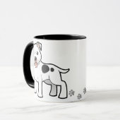 Mug Bull-terrier du Staffordshire de bande dessinée (Devant gauche)