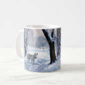 Mug Bull Terrier Laisser neiger Noël (Devant gauche)