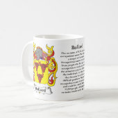 Mug Bullard, origine, signification et la crête sur (Devant gauche)