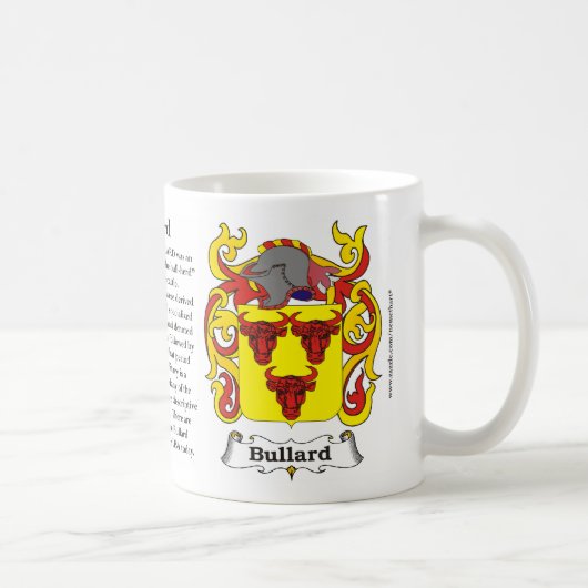 Mug Bullard, origine, signification et la crête sur (Droite)