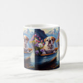 Mug Bulldog anglais sur une pagaie : une aventure Pitt (Devant droit)
