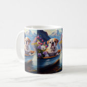 Mug Bulldog anglais sur une pagaie : une aventure Pitt (Devant gauche)