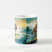 Mug Bulldog Beach Surf Peinture (Centre)