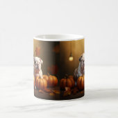 Mug Bulldog Chiot Automne Citrouille de plaisir (Centre)