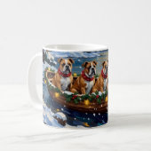 Mug Bulldog Christmas Boat Holiday (Devant gauche)