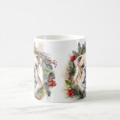 Mug Bulldog Christmas Wreath Festive Pup (Centre)