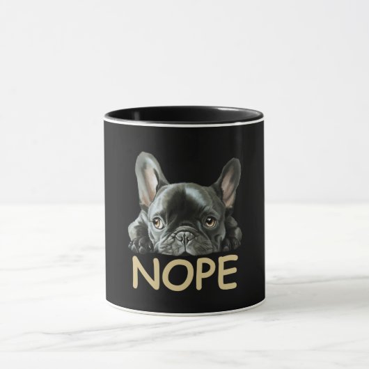 Mug Bulldog français| Cadeaux Frenchie Nope (Centre)