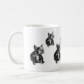 Mug Bulldog Français Chien Chien Chien Chien Tiré Art (Gauche)