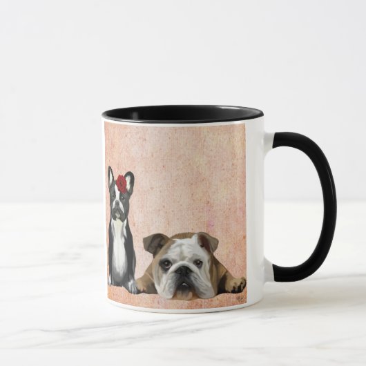 Mug Bulldog français et Bulldog anglais (Droite)