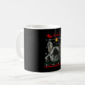 Mug Bulldog français| Joyeux Noël en français (Devant gauche)
