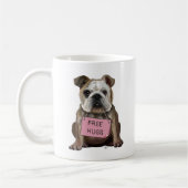 Mug Bulldog Free Hugs (Gauche)
