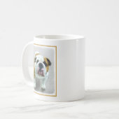 Mug Bulldog Painting - Joli art original chien (Devant gauche)