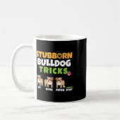 Mug Bulldog Tricks I Amoureux des chiens I Fun English (Gauche)