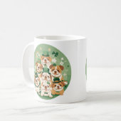 Mug Bulldogs anglais de la Saint-Patrick (Devant gauche)