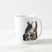 Mug bulldogs blanc américain (Devant droit)