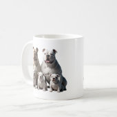 Mug bulldogs blanc américain (Devant gauche)