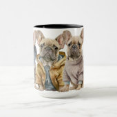 MUG BULLDOGS FRANÇAIS ADORABLES AVEC SWEATERS (Centre)