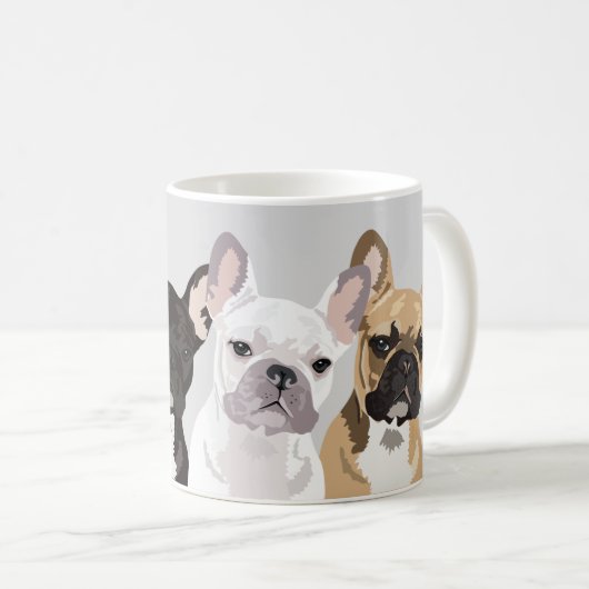 Mug Bulldogs français | Belle Frenchie Bulldog (Devant droit)