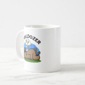 Mug Bulldozer Funny Animal Bull Pun (Devant gauche)