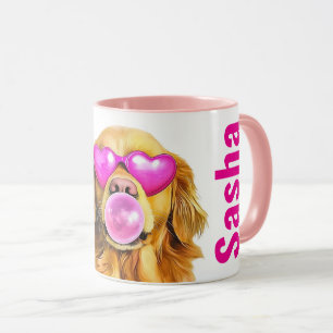 Mug Bulle de chien Ajoutez votre nom