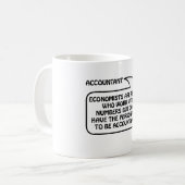 Mug Bulle de citation de comptable (Devant gauche)