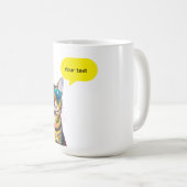 Mug Bulle de dialogue de chat drôle design (Devant droit)