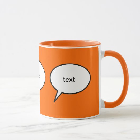 Mug bulle de discours personnalisable (Droite)