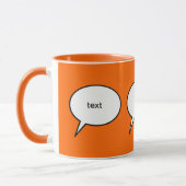 Mug bulle de discours personnalisable (Gauche)