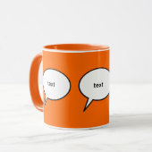 Mug bulle de discours personnalisable (Devant gauche)