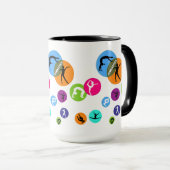 Mug Bulle de gymnastique (Devant droit)