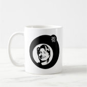 Mug bulle noire de hillary clinton (Gauche)