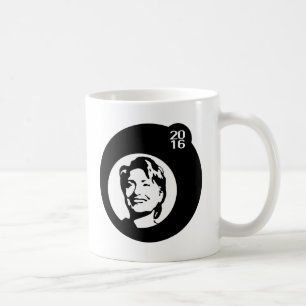 Mug bulle noire de hillary clinton