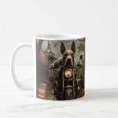 Mug Bulle Terrier Riding Moto Halloween effrayant (Gauche)