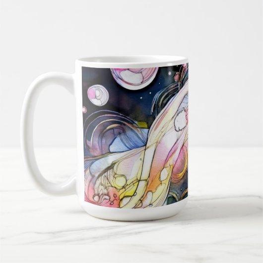 Mug Bulles Abstraites (Gauche)