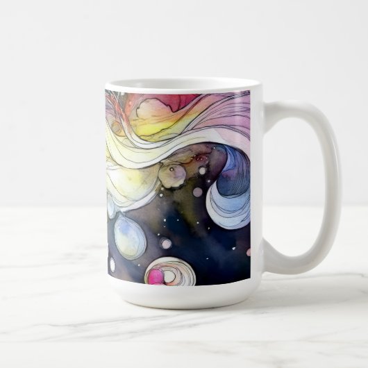 Mug Bulles Abstraites (Droite)