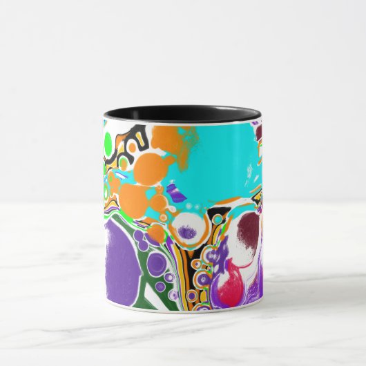 Mug Bulles Abstraites colorées (Centre)