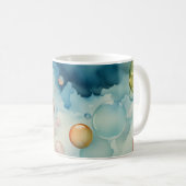 Mug Bulles colorées Aquarelle Art (Devant droit)