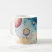 Mug Bulles colorées Aquarelle Art (Devant gauche)