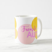 Mug Bulles colorées de la tante préférée (Devant droit)